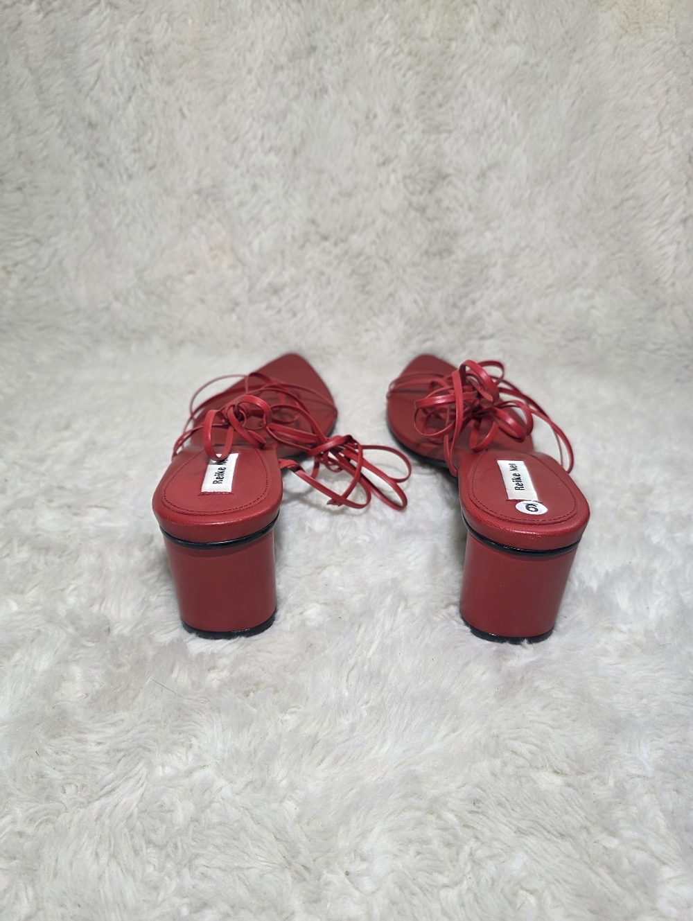 Reike Nen Red Five Strings Pointed Sandals - IT 40 / US 9 NWOT - Picture 5 of 7